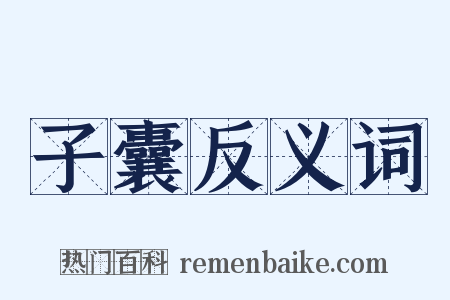 子囊反义词是什么意思的图片